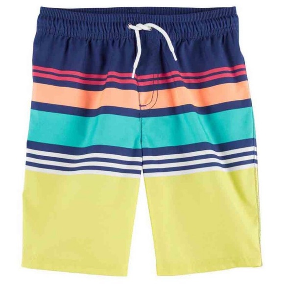 Carter’s Boys Rays for Days Surf Rashguard and Stripes Swim Shorts or Trunks - Picture 4 of 4